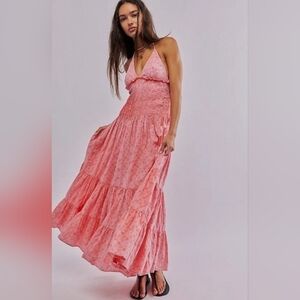 Free People Pintuck Paradise Eyelet Maxi Dress